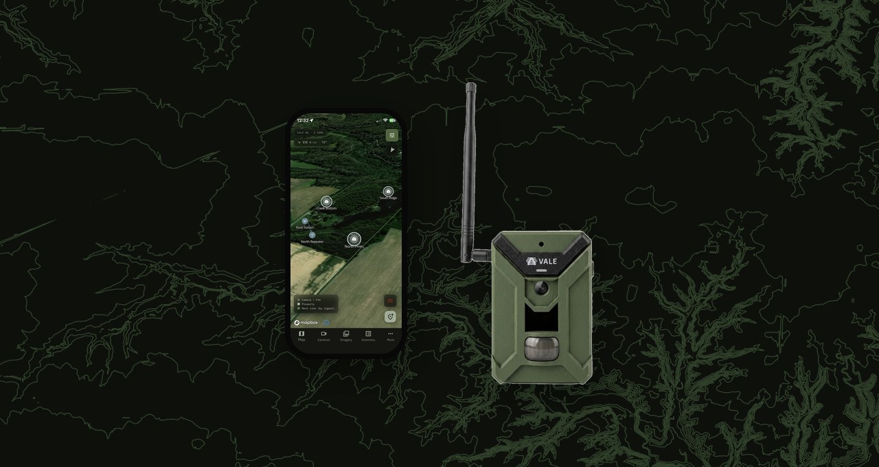 The Mesh Grid Camera with the Vale mobile app