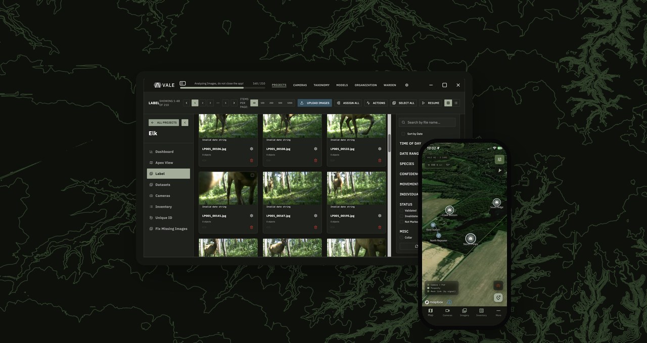 The Vale Platform on desktop and mobile